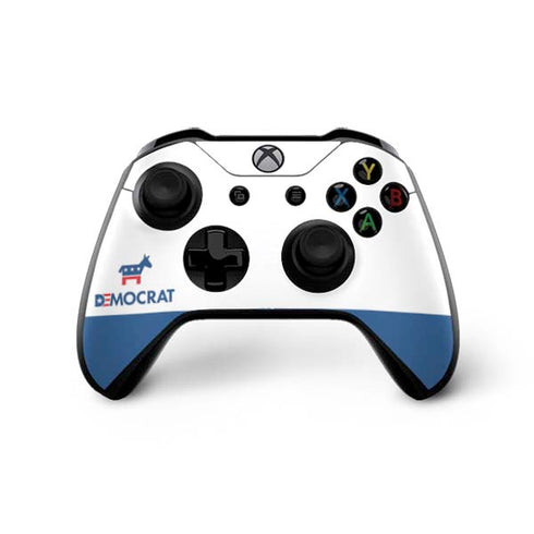 Democrat Blue And Red Xbox One X Controller Skin