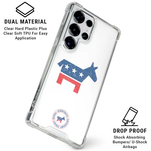 Democrat Donkey Galaxy S25 Ultra Clear Case