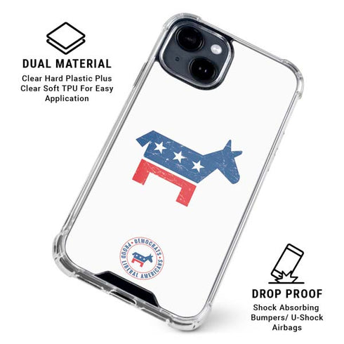 Democrat Donkey iPhone 15 Clear Case