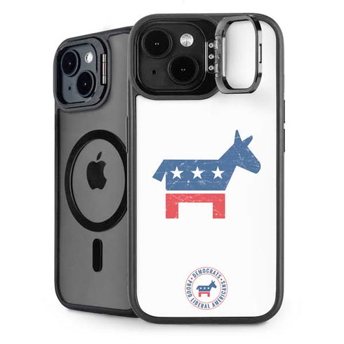 Democrat Donkey iPhone 15 Plus Kickstand Case