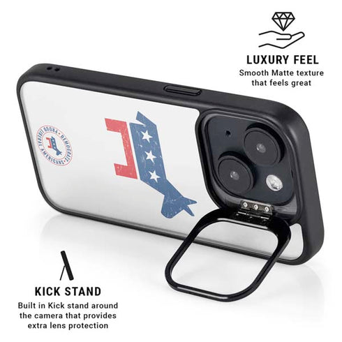 Democrat Donkey iPhone 15 Plus Kickstand Case