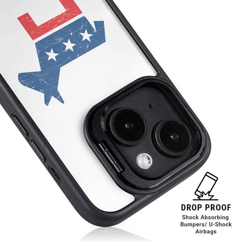 Democrat Donkey iPhone 15 Plus Kickstand Case