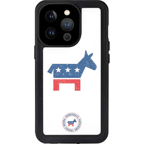 Democrat Donkey iPhone 15 Pro Waterproof Case