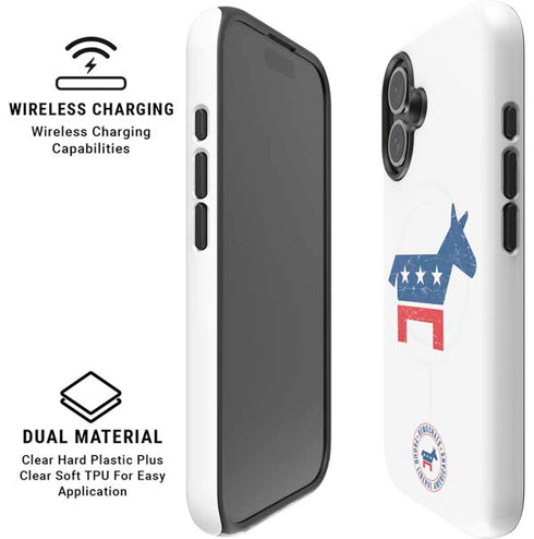 Democrat Donkey iPhone 16 Magsafe Impact Case