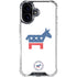 Democrat Donkey iPhone 16 Plus Clear Case