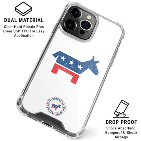 Democrat Donkey iPhone 16 Pro Max Clear Case