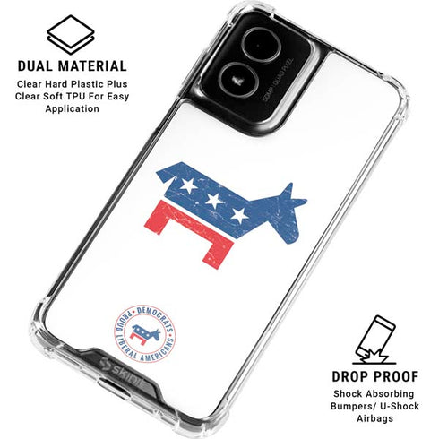 Democrat Donkey Moto G Power 5G (2024) Clear Case