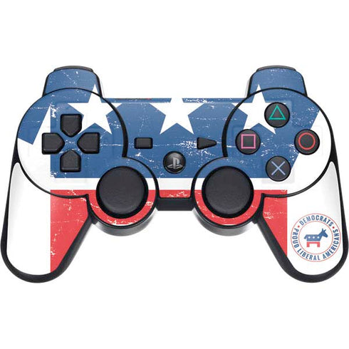 Democrat Donkey PS3 Dual Shock wireless controller Skin