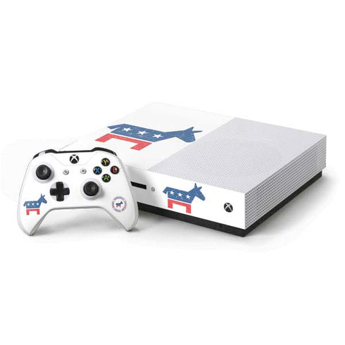 Democrat Donkey Xbox One S Console and Controller Bundle Skin
