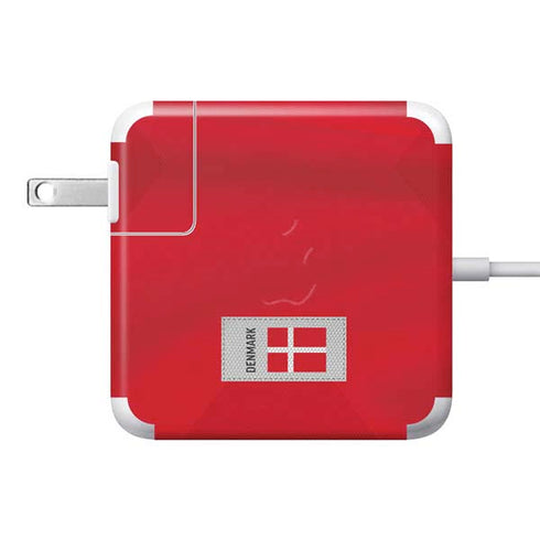 Denmark Soccer Flag 85W Power Adapter (15 and 17 inch MacBook Pro Charger) Skin