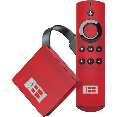 Denmark Soccer Flag Amazon Fire TV Skin