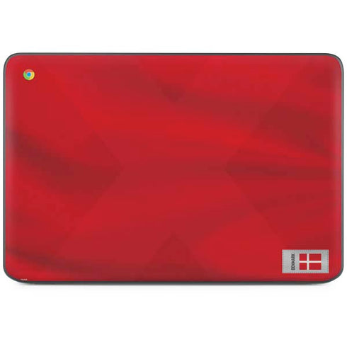 Denmark Soccer Flag HP Chromebook Skin