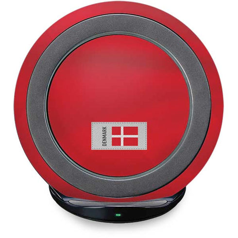 Denmark Soccer Flag Fast Charge Wireless Charging Stand Skin