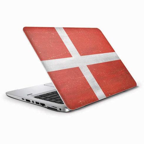 Denmark Flag Distressed HP Elitebook Skin