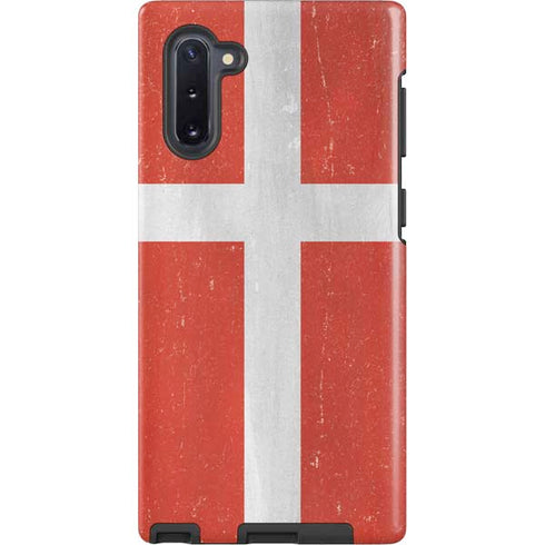 Denmark Flag Distressed Galaxy Cases