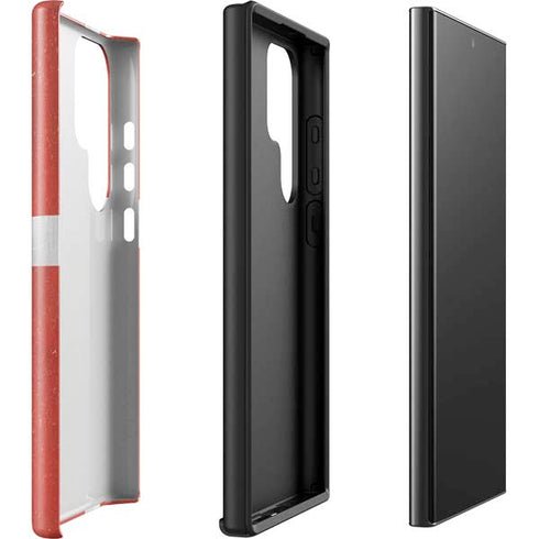 Denmark Flag Distressed Galaxy S23 Ultra Pro Case