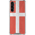 Denmark Flag Distressed Galaxy S24 FE Clear Case