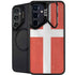 Denmark Flag Distressed Galaxy S24 FE Kickstand Case