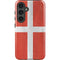 Denmark Flag Distressed Galaxy S25 Plus Impact Case