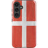 Denmark Flag Distressed Galaxy S25 Plus Impact Case