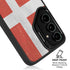 Denmark Flag Distressed Galaxy S25 Plus Kickstand Case