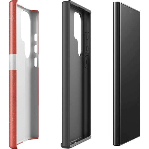 Denmark Flag Distressed Galaxy S25 Ultra Impact Case