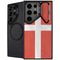 Denmark Flag Distressed Galaxy S25 Ultra Kickstand Case