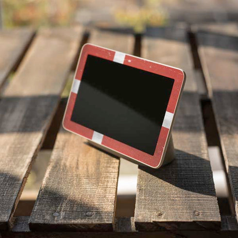 Denmark Flag Distressed Google Home Hub Skin
