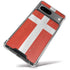 Denmark Flag Distressed Google Pixel 8a Clear Case