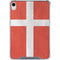 Denmark Flag Distressed iPad 11th Gen (2025) Clear Case