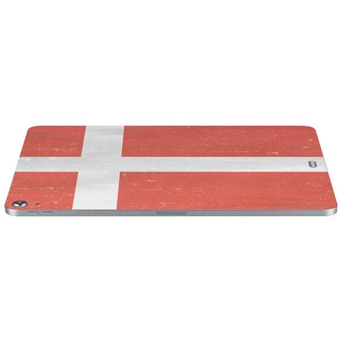 Denmark Flag Distressed Apple iPad Air Skin