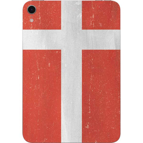 Denmark Flag Distressed Apple iPad Mini Skin
