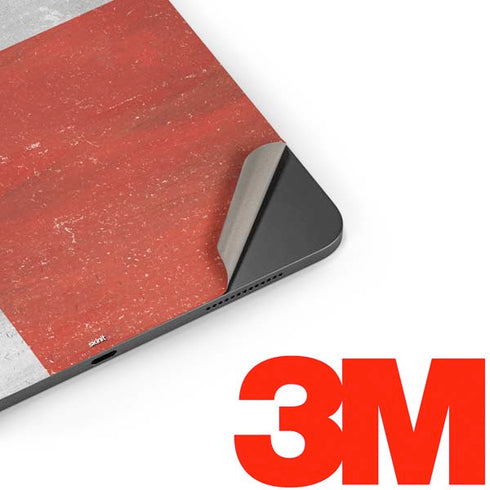 Denmark Flag Distressed Apple iPad Pro Skin