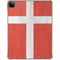 Denmark Flag Distressed iPad Pro 11in (2024) Clear Case