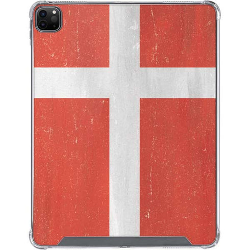 Denmark Flag Distressed iPad Cases