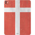 Denmark Flag Distressed iPad Pro 13in M4 (2024) Skin