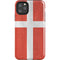 Denmark Flag Distressed iPhone Cases