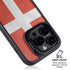 Denmark Flag Distressed iPhone 14 Pro Max Kickstand Case