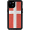 Denmark Flag Distressed iPhone 15 Plus Waterproof Case