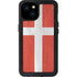 Denmark Flag Distressed iPhone 15 Plus Waterproof Case