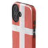 Denmark Flag Distressed iPhone 16 Impact Case