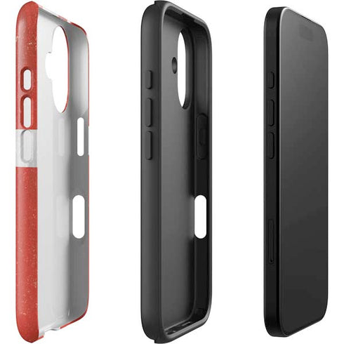 Denmark Flag Distressed iPhone 16 Impact Case
