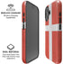 Denmark Flag Distressed iPhone 16 Magsafe Impact Case