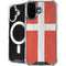 Denmark Flag Distressed iPhone 16 Plus MagSafe Case