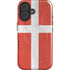 Denmark Flag Distressed iPhone 16 Plus Magsafe Impact Case