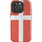 Denmark Flag Distressed iPhone 16 Pro Impact Case