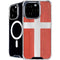 Denmark Flag Distressed iPhone 16 Pro MagSafe Case