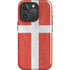 Denmark Flag Distressed iPhone 16 Pro Magsafe Impact Case