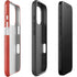 Denmark Flag Distressed iPhone 16 Pro Max Impact Case
