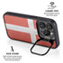 Denmark Flag Distressed iPhone 16 Pro Max Kickstand Case